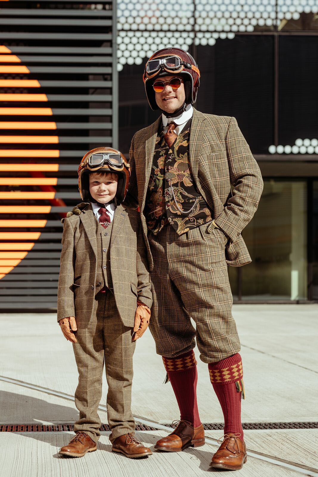 Distinguished Gentleman's Ride dad and son